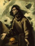GRECO, El Saint Francis Receiving the Stigmata oil painting artist
